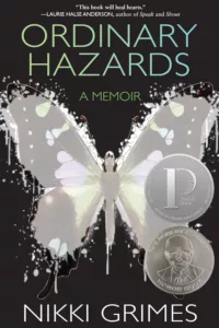 ordinary hazards book cover, butterfly