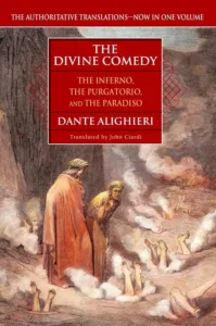 the divine comedy paperback book cover, virgil and dante