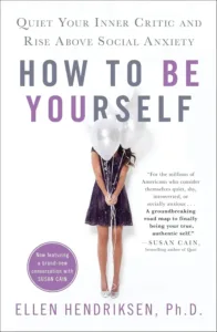 how to be yourself book cover, woman holding balloons