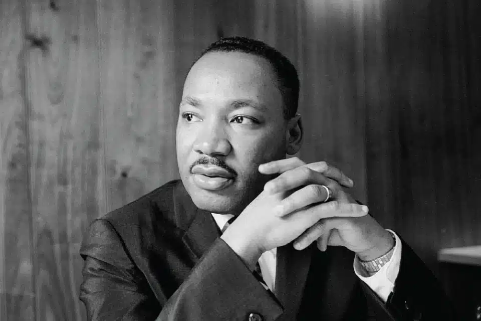Martin Luther King Jr. With His Hands Together