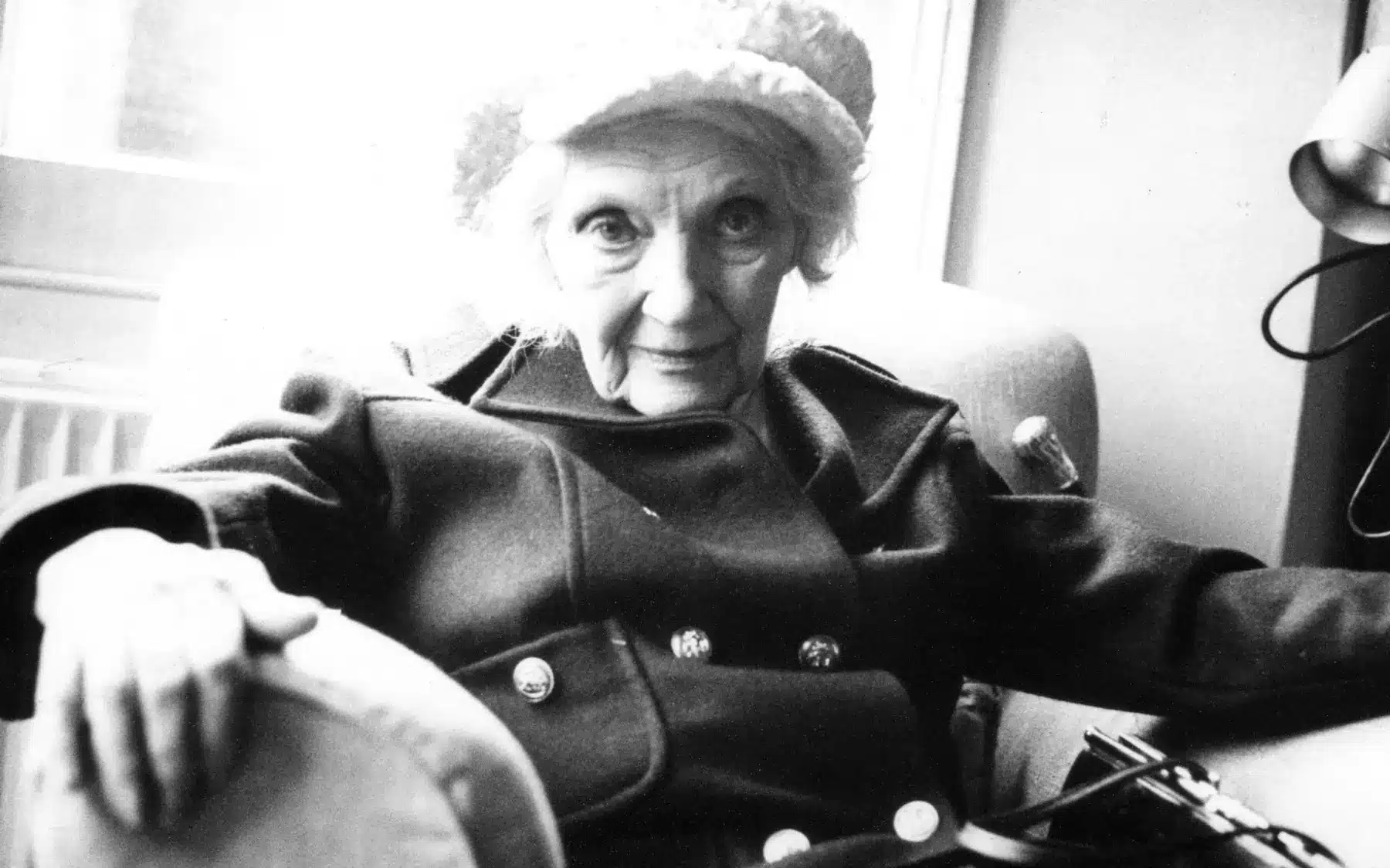A Black and White Photo of Jean Rhys