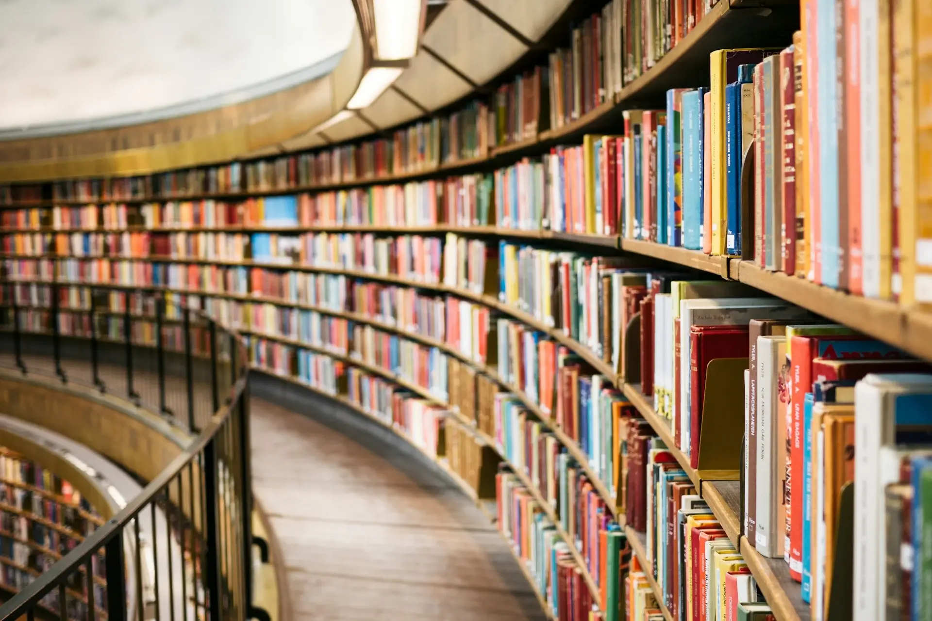 An Aisle in a University Library