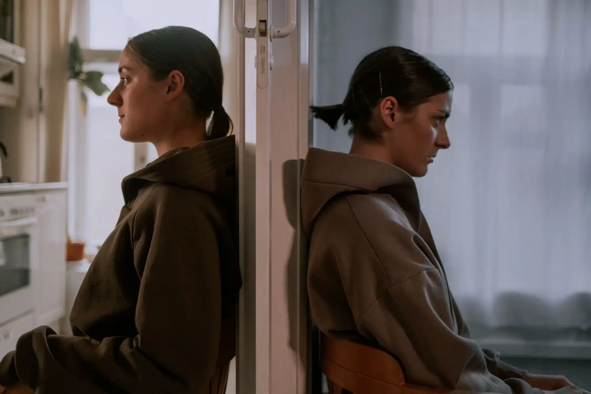 Woman With Split Moods